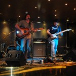 Garrett and Ray Stephenson performing on Monsters of rock cruise