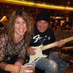 Garrett and Jenny on Monsters of Rock Cruise before opening for Night Ranger
