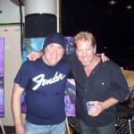Garrett with Brad Gillis from Night Ranger on Monsters of Rock cruise